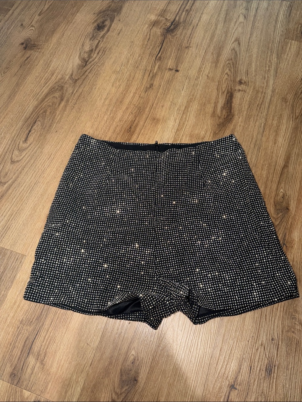 Windsor Black Shorts with White Dot Pattern